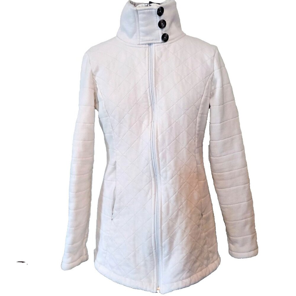 The North Face Women's Medium Caroluna Quilted Jacket Fleece Lined Full Zip M